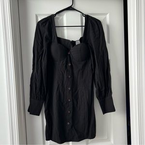 Black Bustier Bodycon Dress